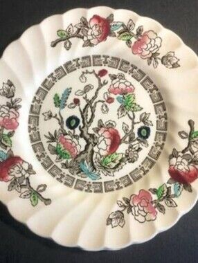 Vintage Staffordshire Myott "Indian Tree" Set Of 6